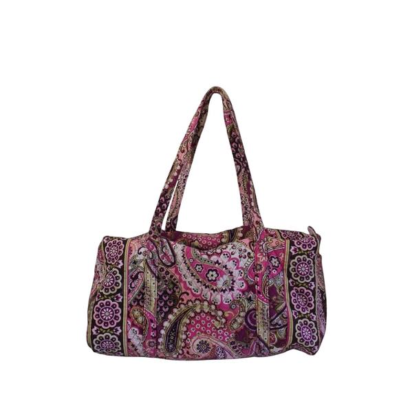 Vera Bradley Very Berry Duffel Weekender and Garment Set Retired Pattern Pink - Picture 9 of 15